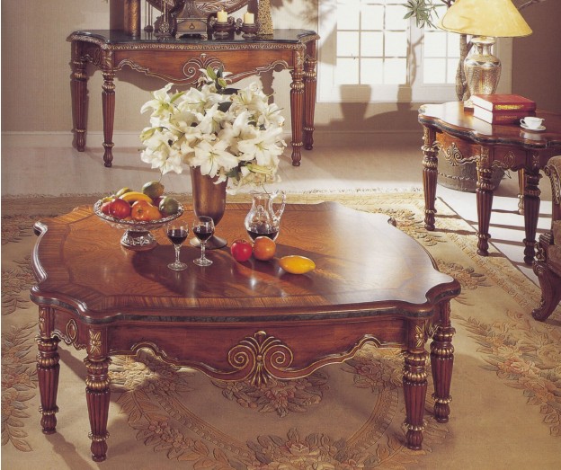 Waterford Coffee Table shown in in Mahogany finish