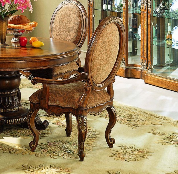 Tustin Dining Table shown in Mahogany finish