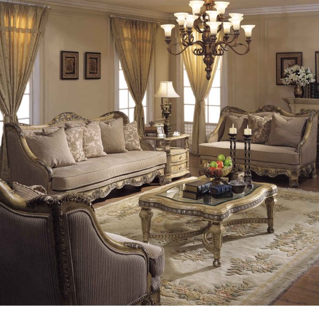 Hatfield Living Room Collection shown in Alabaster finish