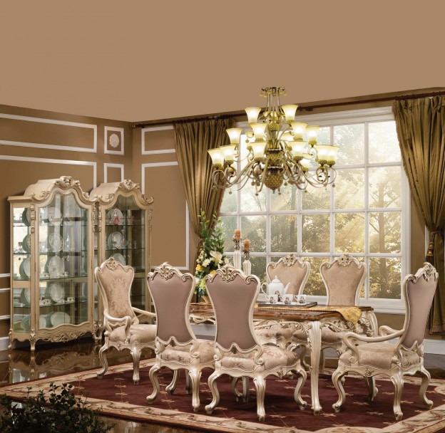 St. Ives 7-pc Dining Set shown in Egyptian Pearl finish