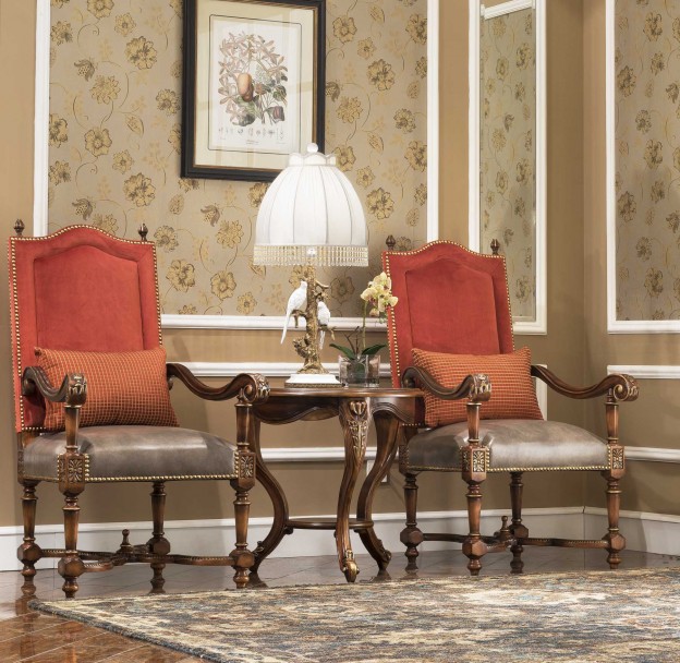 Park Lane Accent Chair shown in Vintage Cohiba finish