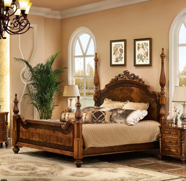 Park Lane Bed shown in Vintage Cohiba finish