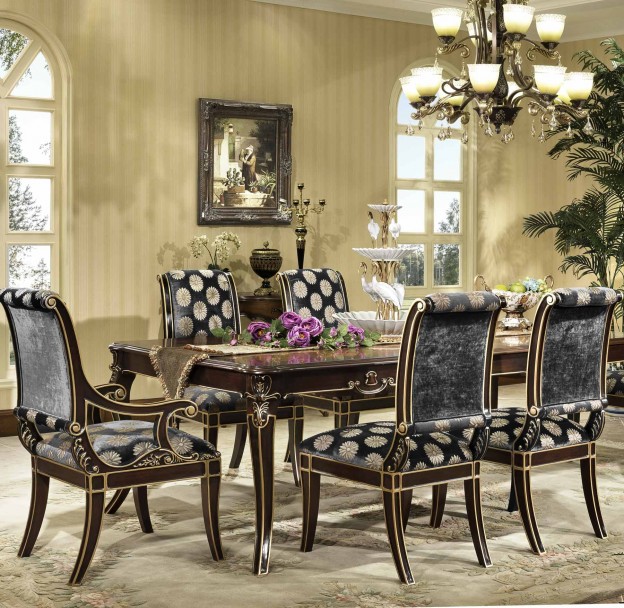 Mayfair Dining Table shown in Vintage Truffle finish