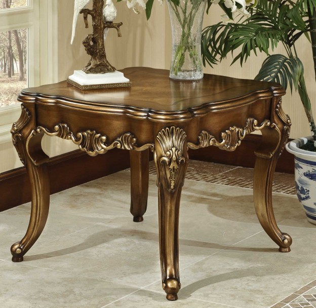 Victoria End Table shown in Parisian Bronze finsih