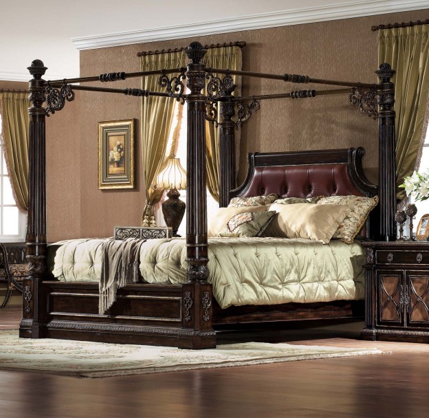 Essex Bed shown in Antique Chestnut finish