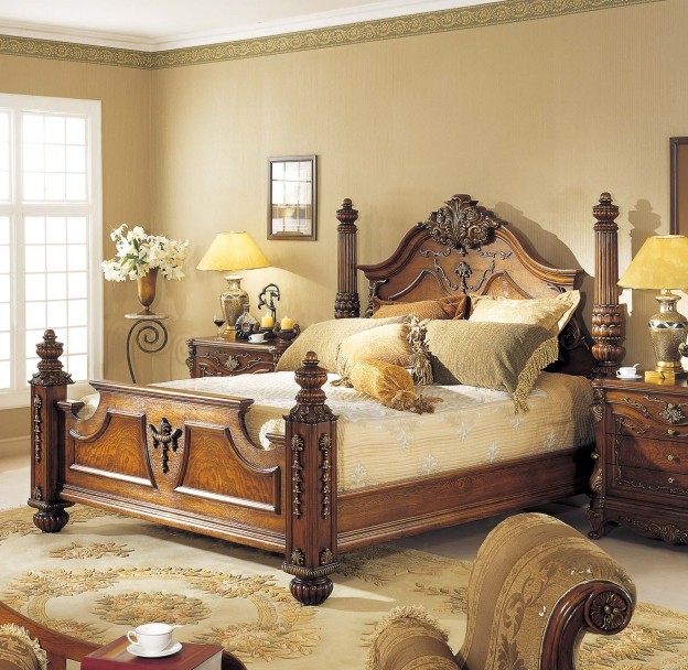 Greenwich Bed shown in Mahogany finish
