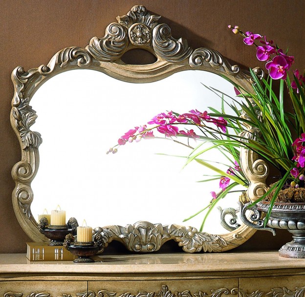 Sonoma Accent Mirror shown in Antique Bisque finish