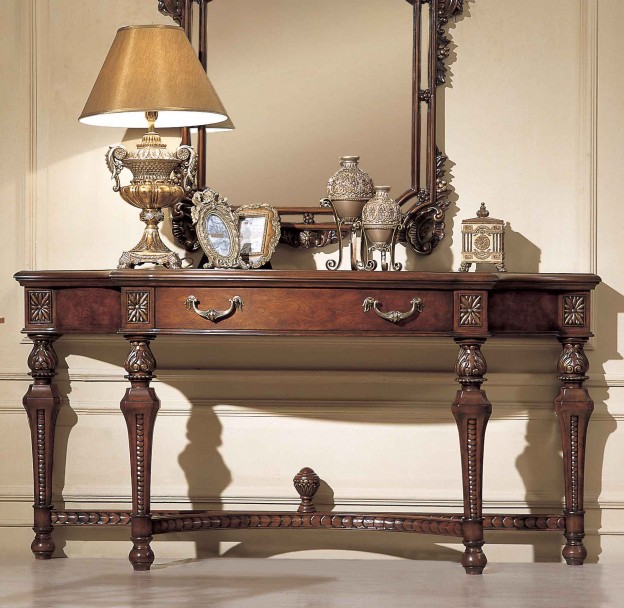 Nantucket Console Table shown in Antique Walnut finish