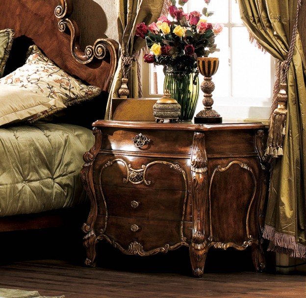 Corinth Nightstand shown in Antique Walnut finish