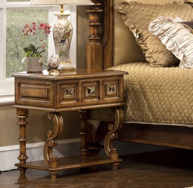 Huntington Nightstand shown in Vintage Cohiba finish