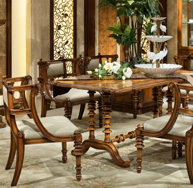 Huntington Dining Table shown in Vintage Cohiba finish