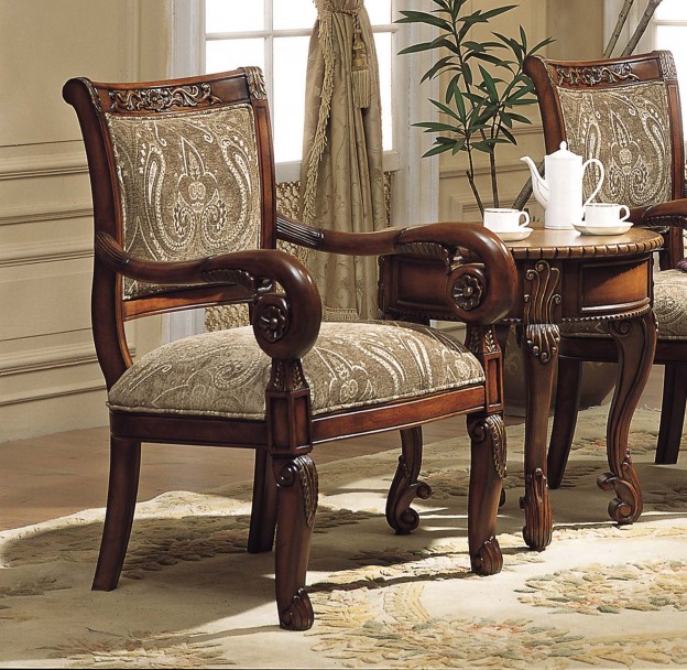 Vernon Occasional Chair shown in Antique Walnut finish