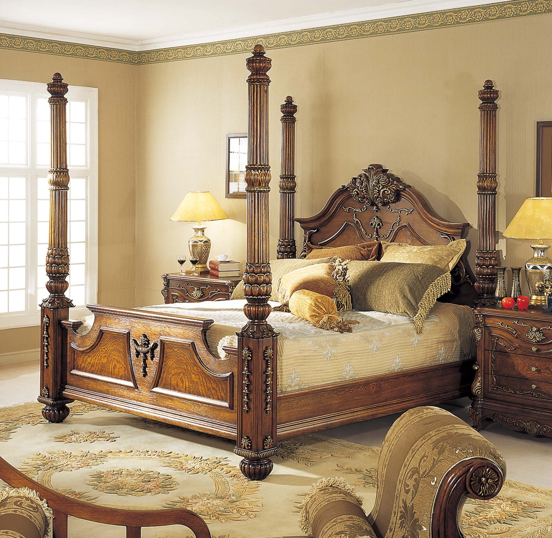 four poster king size bedroom sets