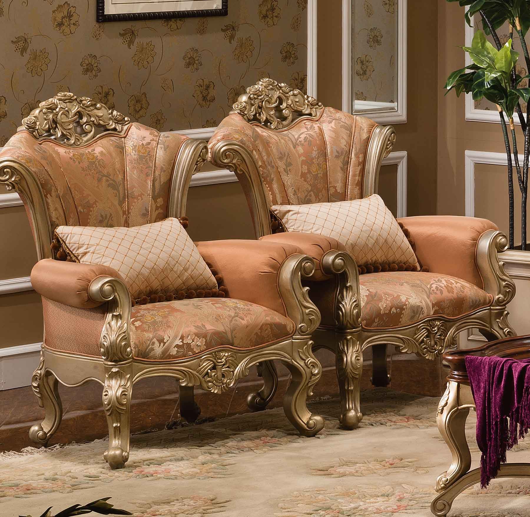 Vintage accent sales chairs with arms