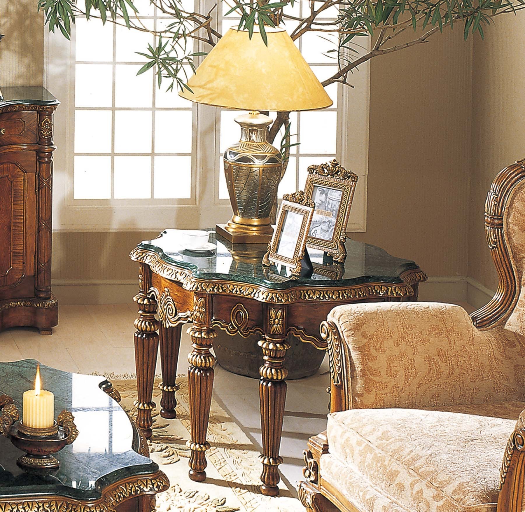 Waterford End Table shown in Mahogany finish