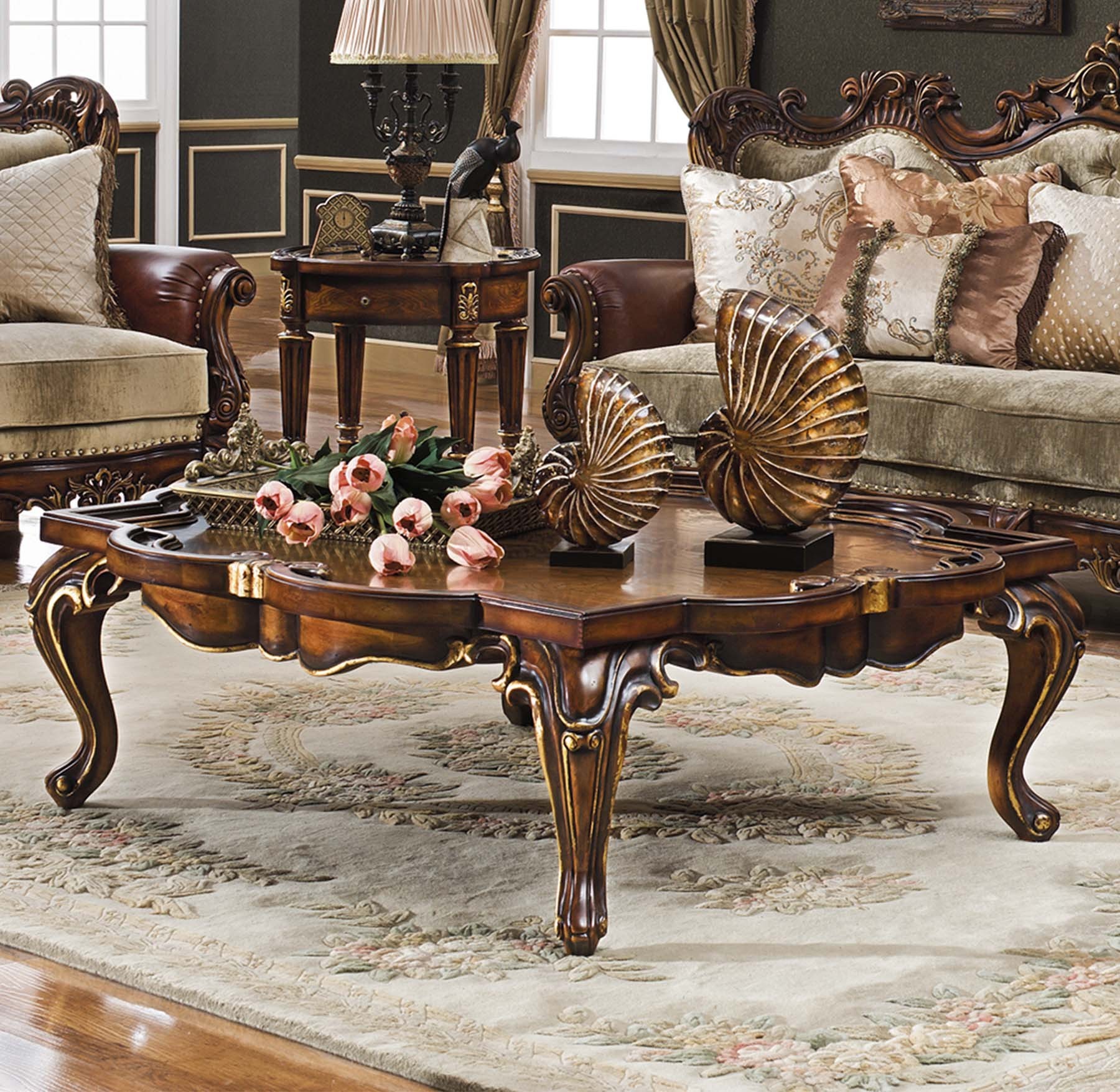 Salisbury Coffee / End Table shown in antique Cognac finish