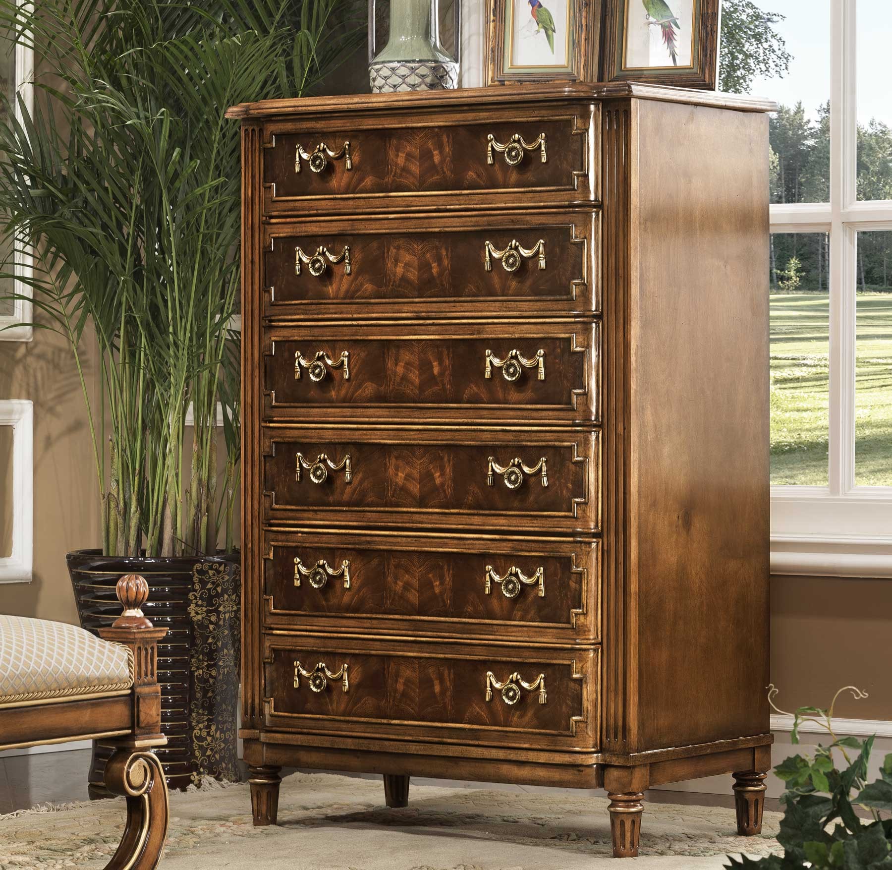 Dorchester Tall Chest shown in Vintage Cohiba