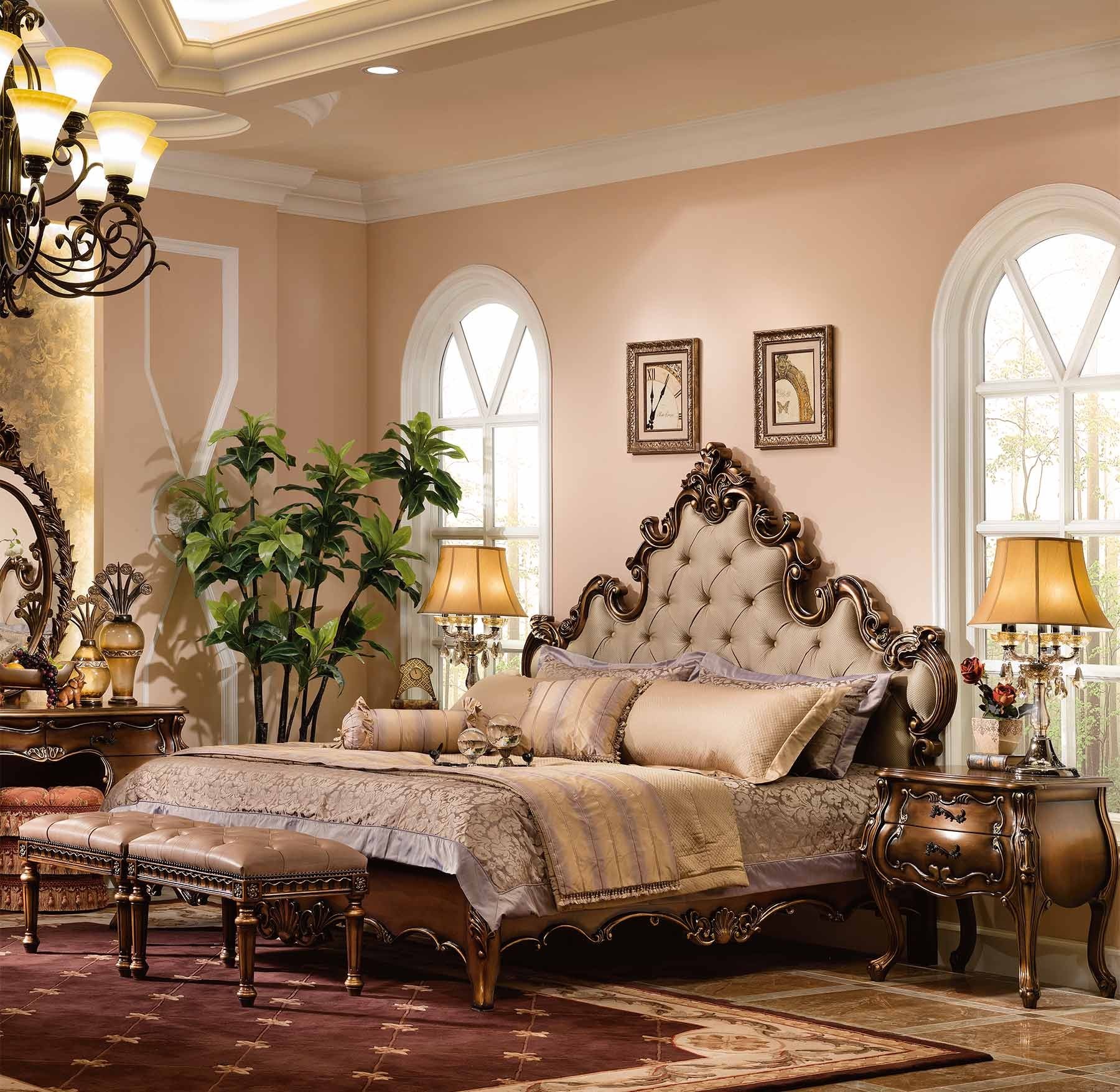 Augustine Bed shown in Parisian Bronze finish