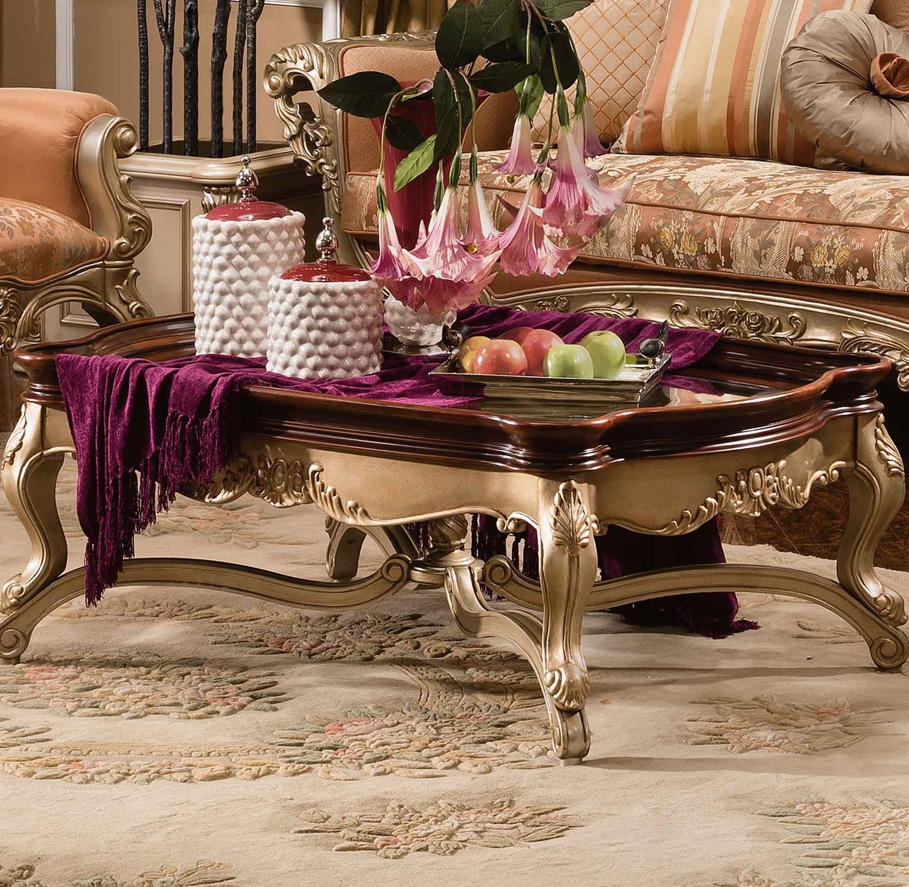 Nottingham Coffee Table - shown in Vintage Silver finish.