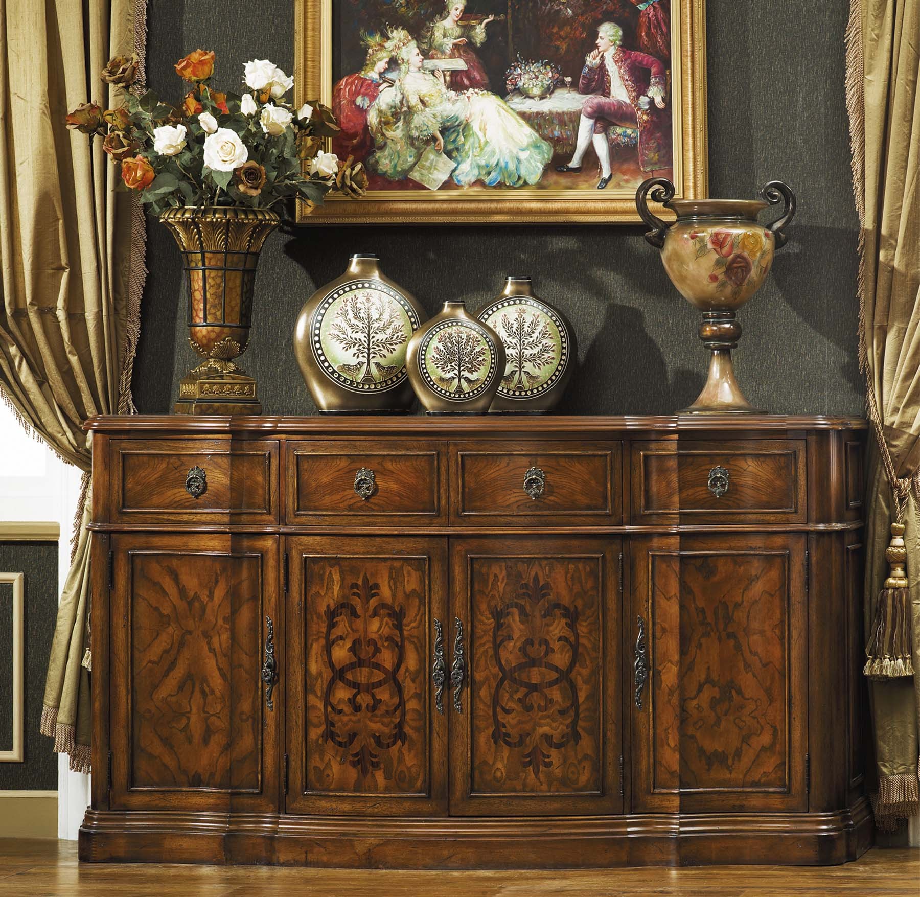 Carneros Credenza shown in Antique Walnut finish