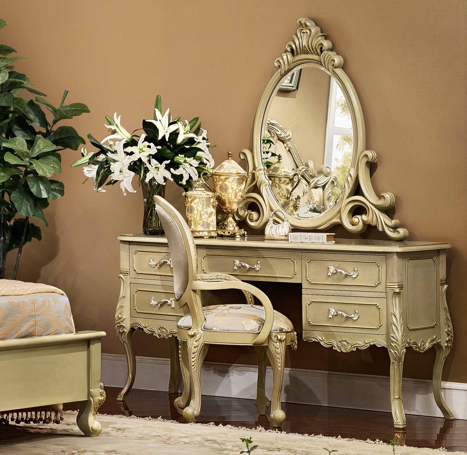 Langham Dresser shown in Antique Sage finish