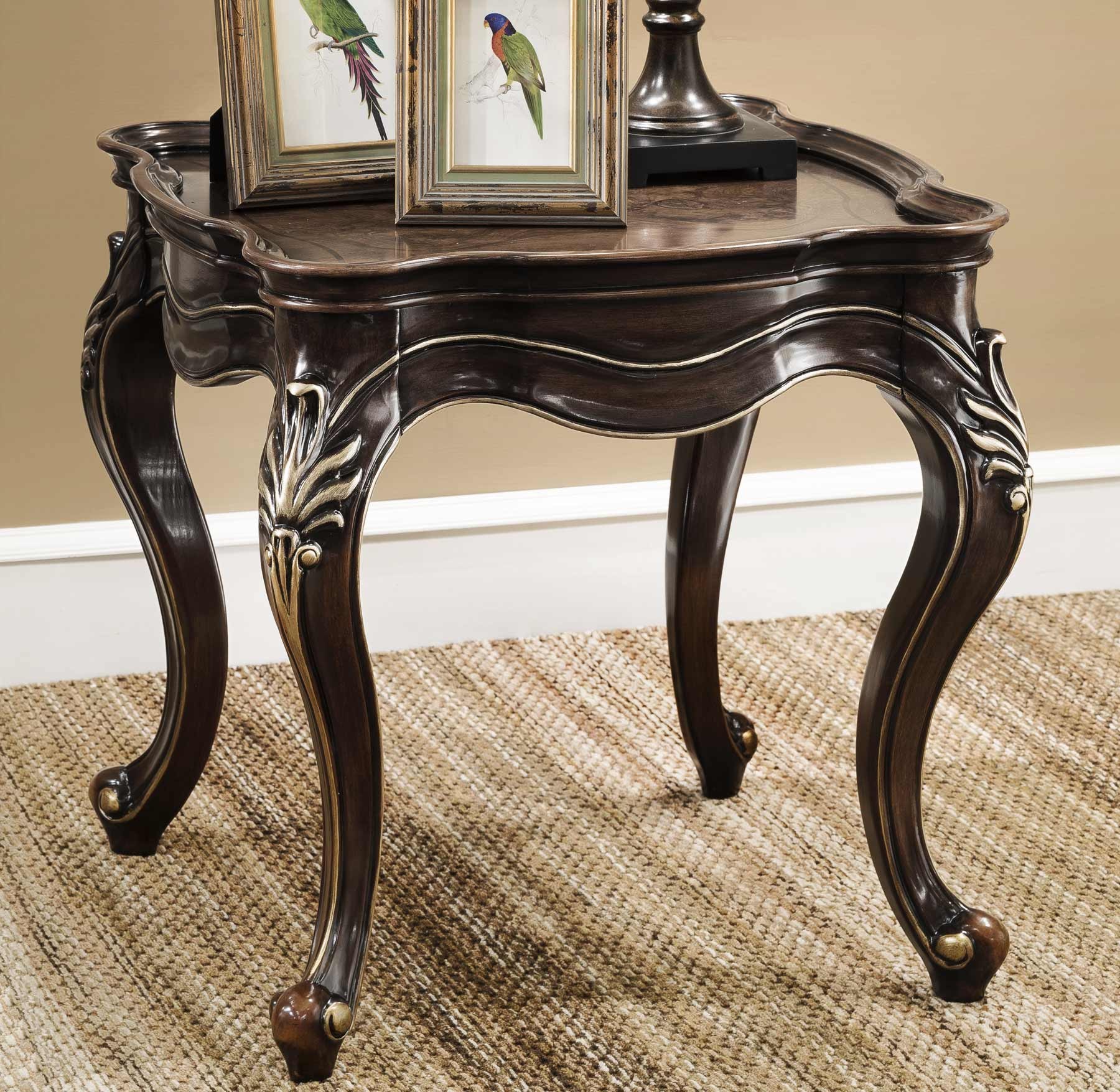 Mayfair End Table shown in Vintage Truffle finish
