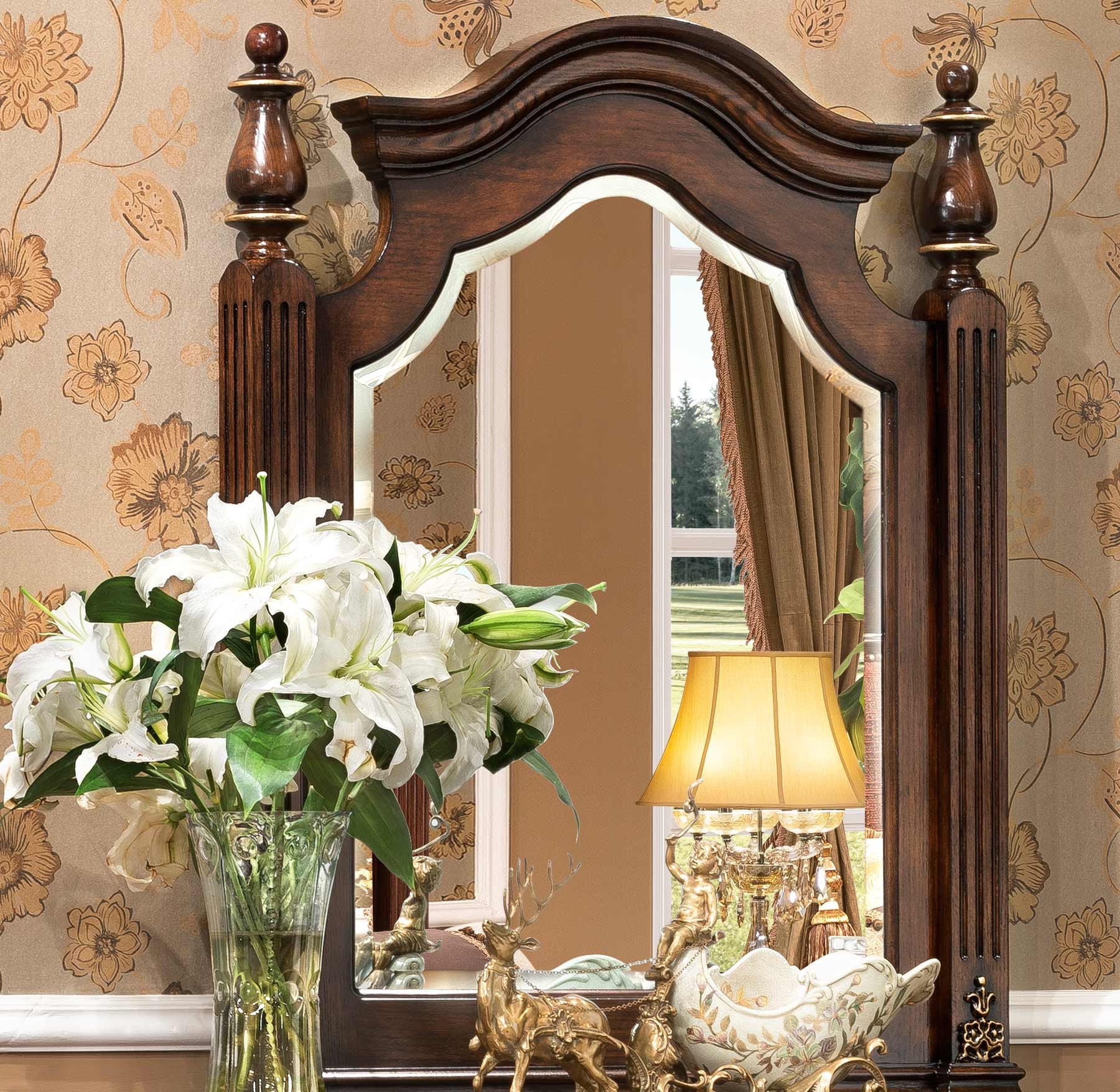 Grosvenor Mirror shown in Antique Cocoa