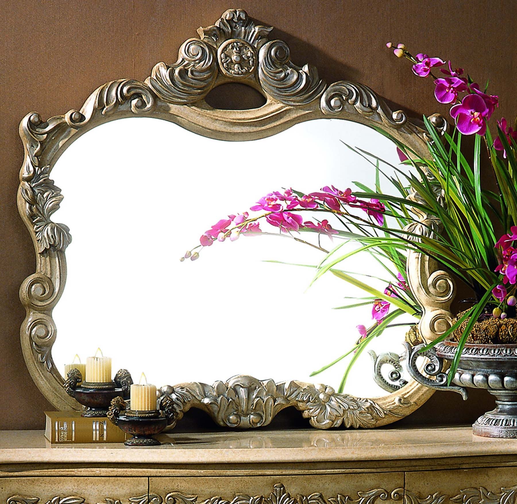 Sonoma Accent Mirror shown in Antique Bisque finish