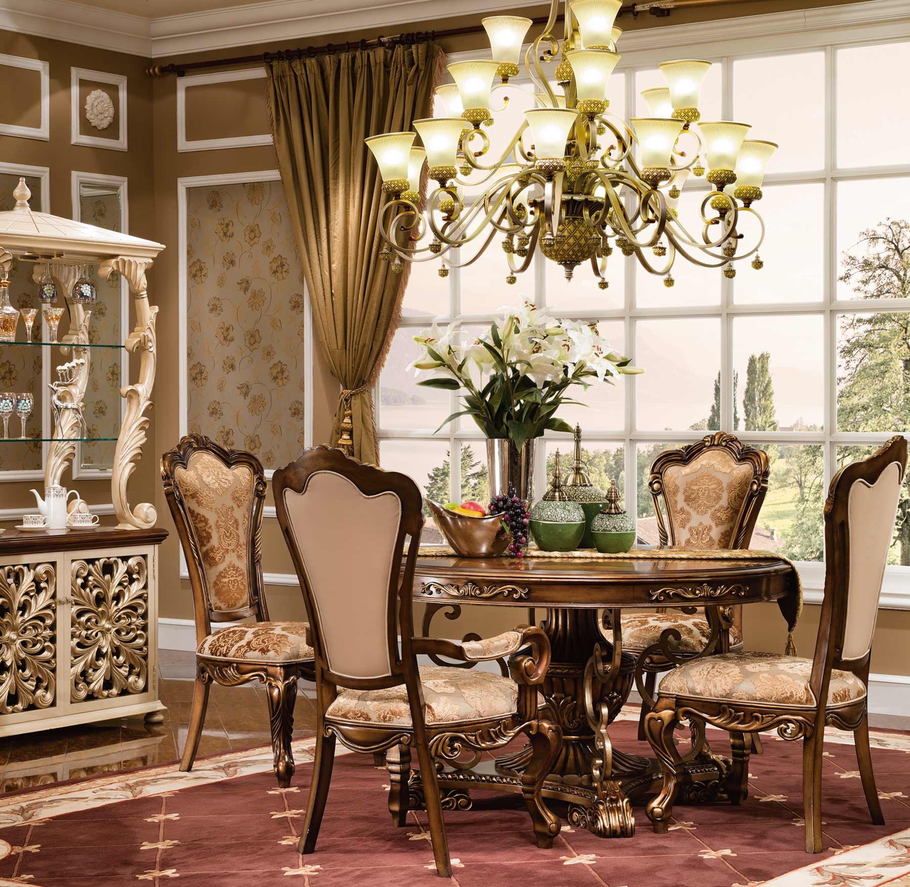Newhaven 5-pc Dining Set shown in Parisian Bronze
