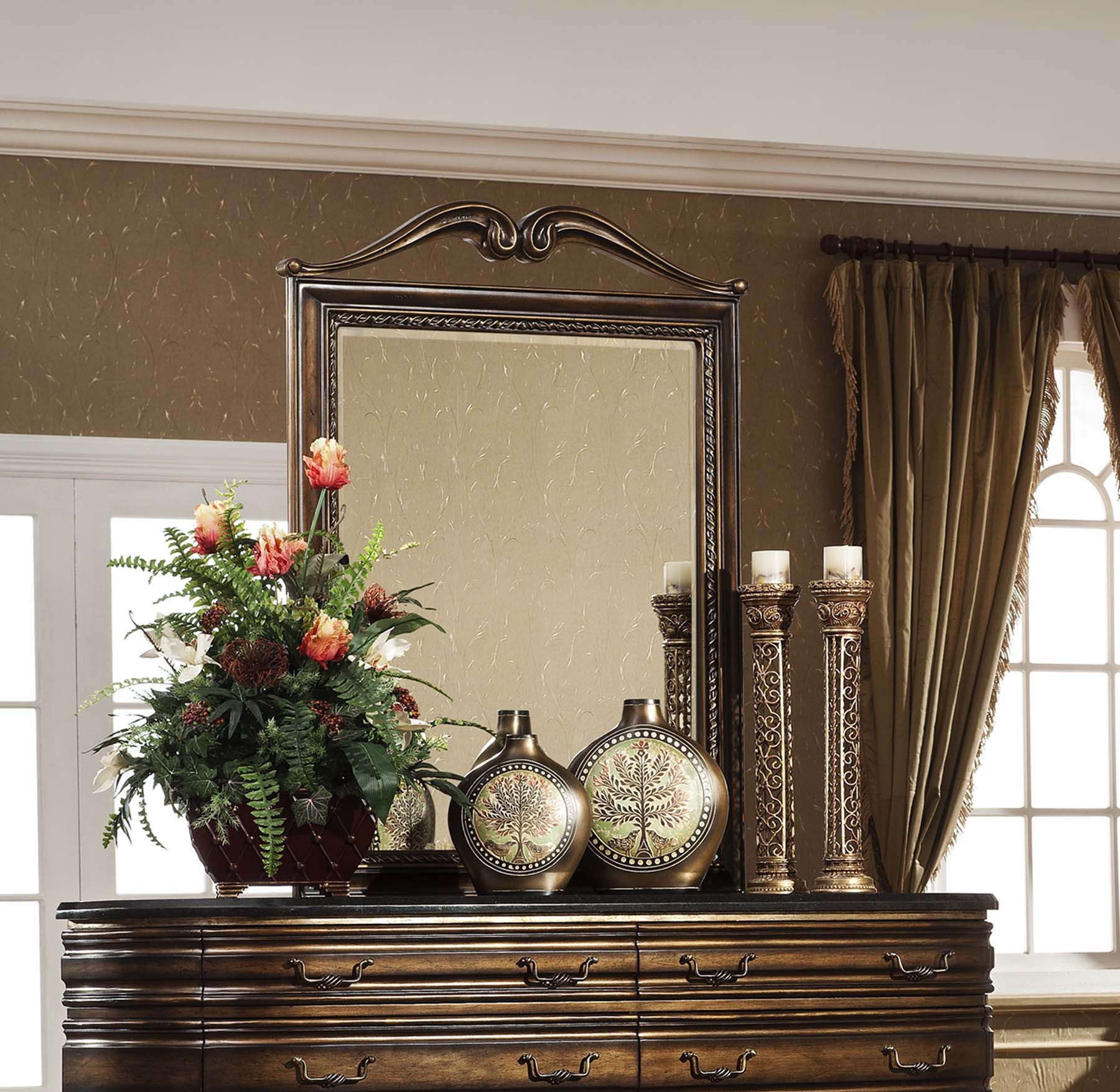 Oxford Mirror shown in Parisian Bronze finish