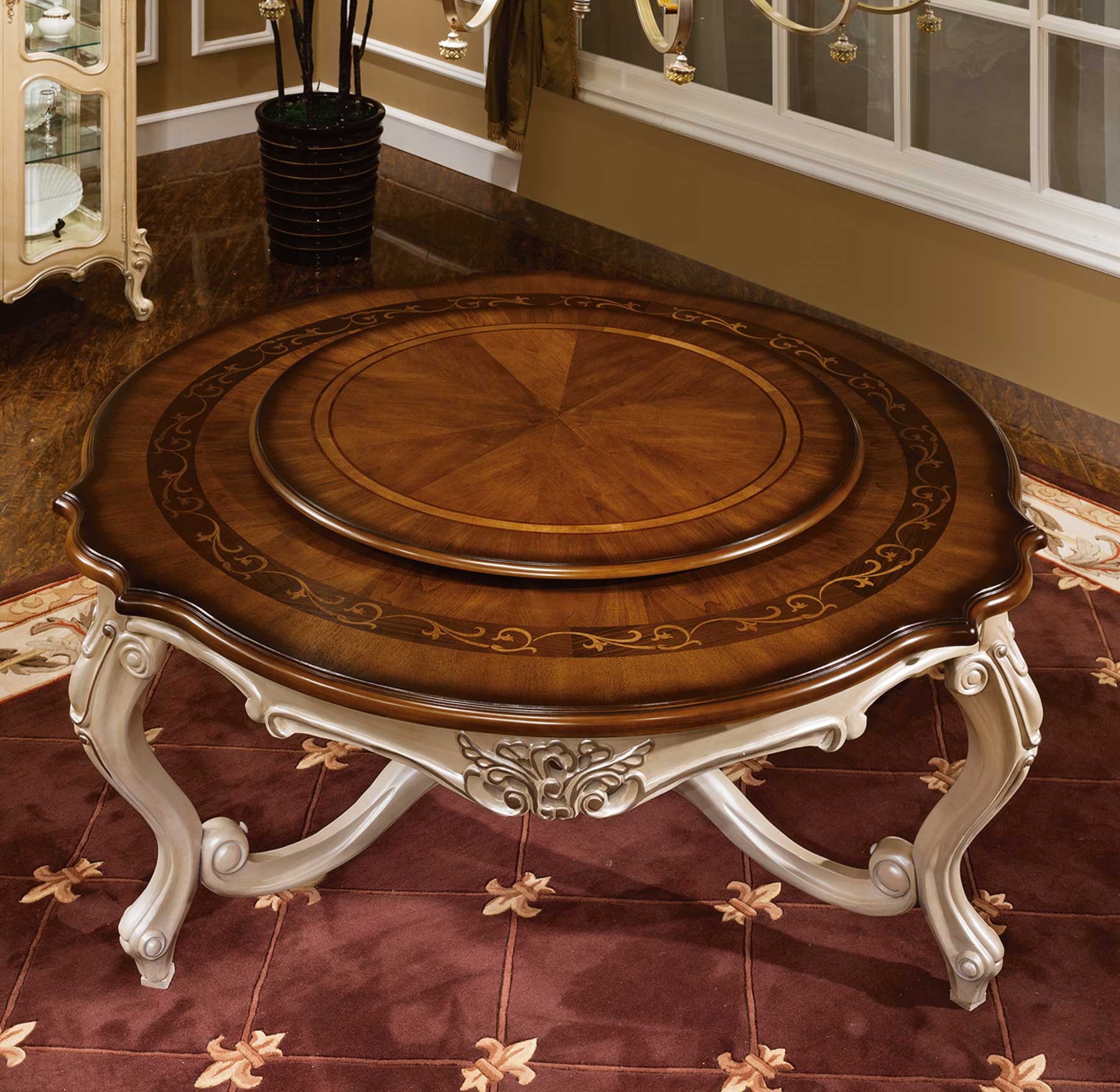 Prescott Lazy Susan Dining Table