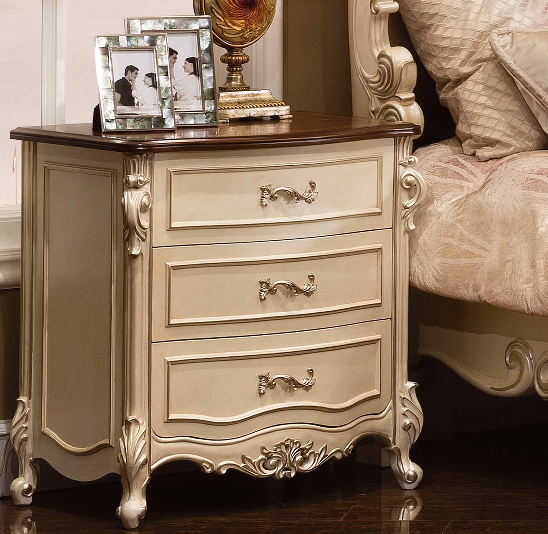 Salisbury Nightstand shown in Egyptian Pearl finish