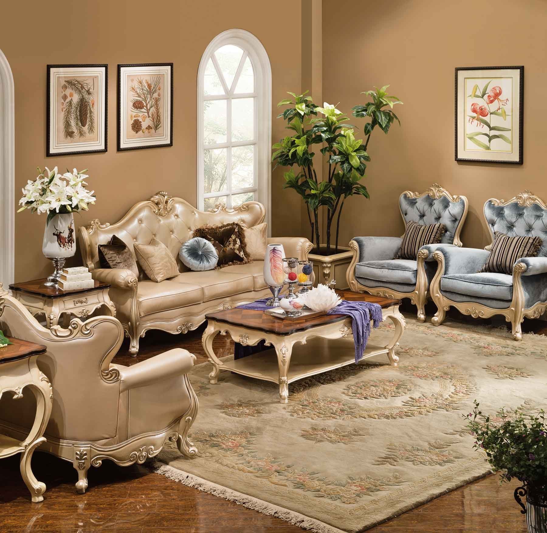 St. Ives 5-pc Living Room Set shown in Egyptian Pearl finish