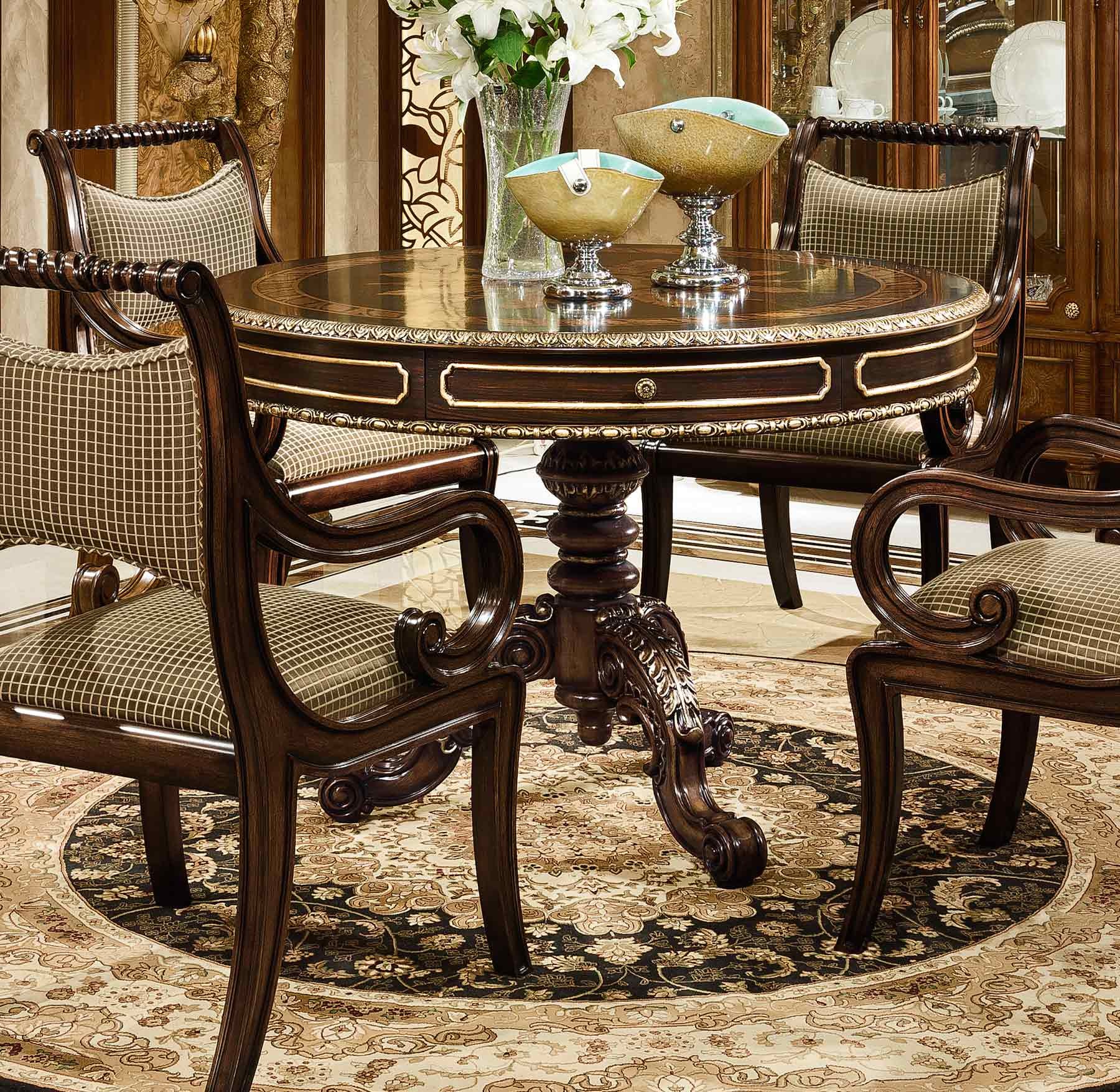 Kensington Dining Table shown in Vintage Truffle finish