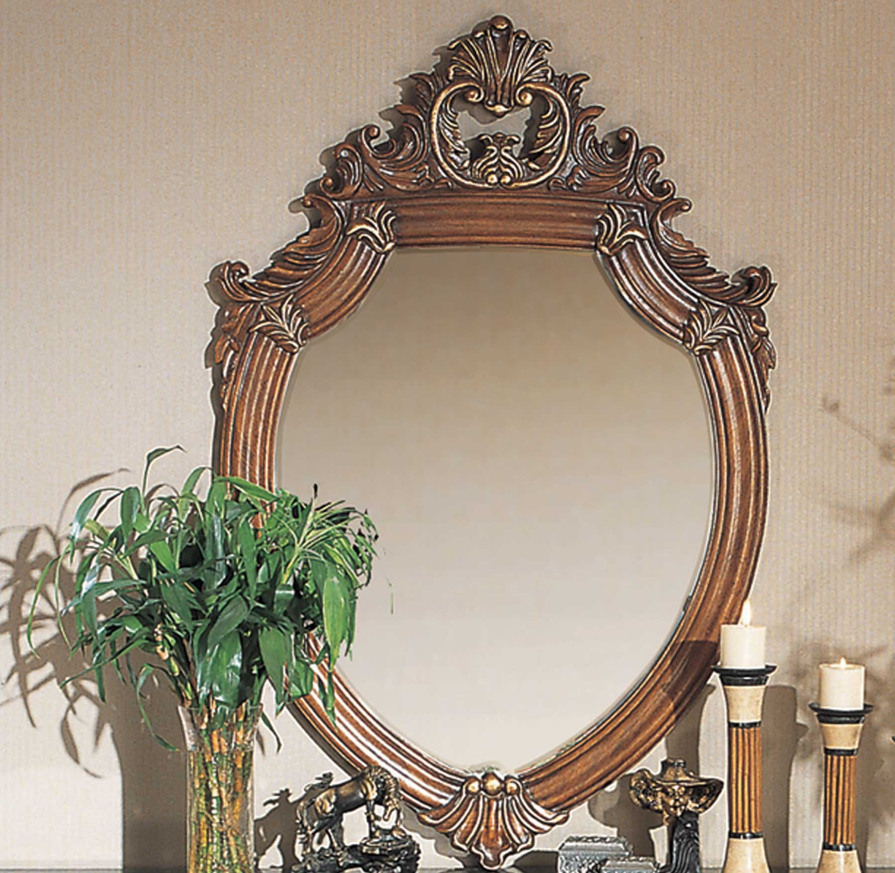Waterford Accent Mirror shown in in Mahogany finish
