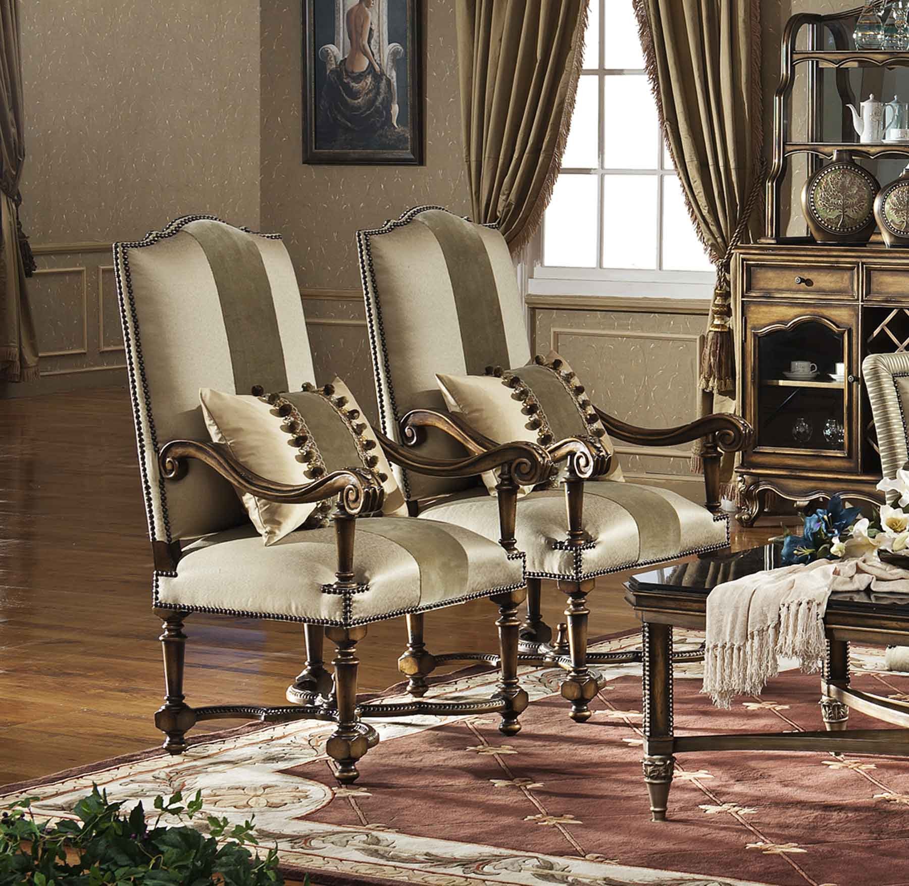 Wellesley Accent Chair shown in Parisian Bronze finish