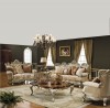 Salisbury Living Room Collection shown in Antique Silver finish