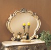 Sullivan Ribbon Scroll Mirror shown in Antique Bisque finish