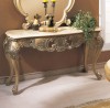 Sullivan Console Table w/ Marble Top in Antique Bisque