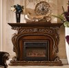 Augustine Fireplace Mantle shown in Parisian Bronze finish