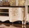 Augustine TV Cabinet shown in Egyption Pearl finish