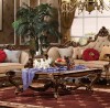 Augustine Coffee Table w/ Glass Top shown in Parisian Bronze finish