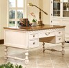 Grosvenor Executive Desk shown in Antique Almond finish