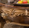 Fountaine Coffee Table w/ Glass Top
