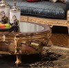 Fountaine Coffee Table w/ Glass Top