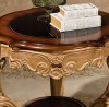 Fountaine End Table w/ Glass Top