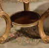 Fountaine End Table w/ Glass Top