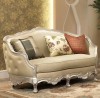 Leighton Loveseat shown in Antique Silver Leaf finish