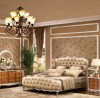 Leighton 5-pc Bedroom Set shown in Antique Silver Leaf finish