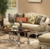 Leighton Sofa shown in Antique Silver Leaf finish